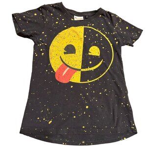 Cotton On Smiley Emoji Graphic Splatter Kids Tee 6